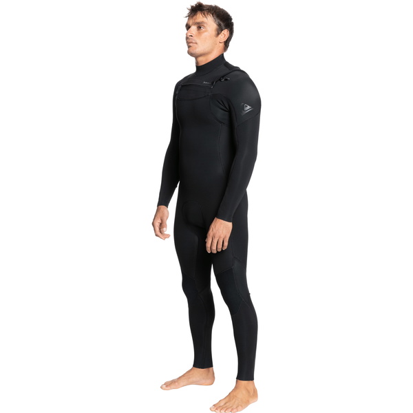 2022 Quiksilver Daglige Møder 5/4/3mm Chest Zip Våddragt Eqyw103120 - Sort